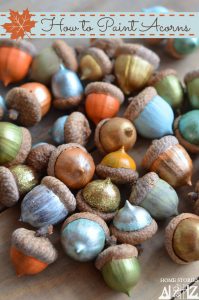 fall crafts for kids painted acorns